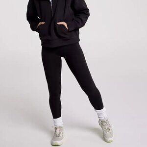 NWT CALIA Warm Collection Cozy Black Full Length High Rise Legging Women's XS